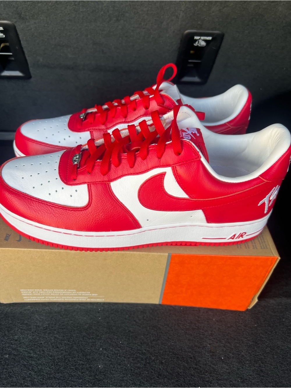 Nike II4391-100 Air Force 1 Low X Terror Squad - White/University Red - Sz 14M